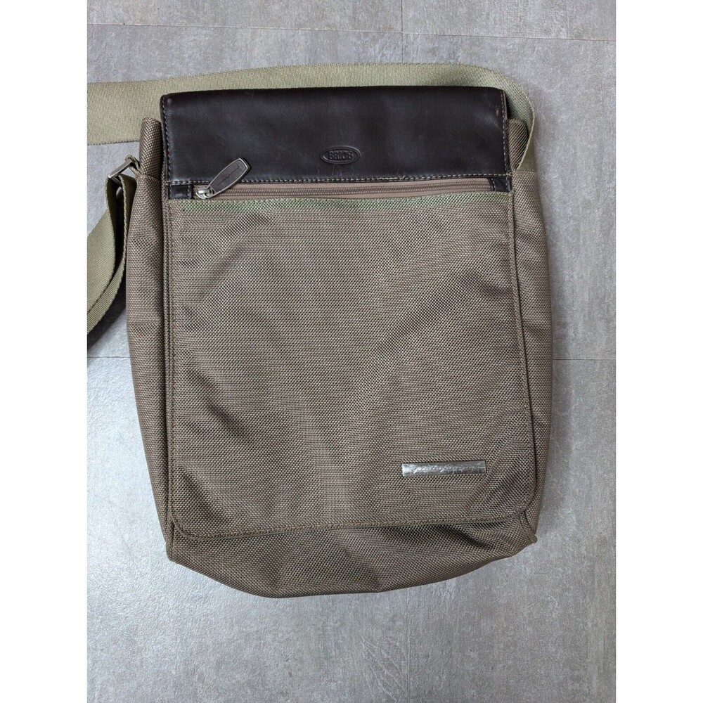 BRIC'S Bag PININFARINA Messenger Shoulder Olive Green Brown Bag Strap - Picture 2 of 8
